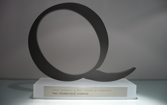 Premio Quatrium a la Mejor Empresa de Rehabilitación para Trac Rehabilitació d'Edificis