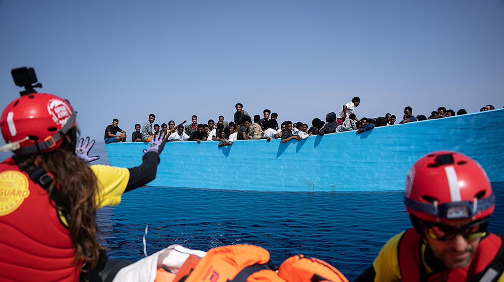 TRAC al costat d'Open Arms